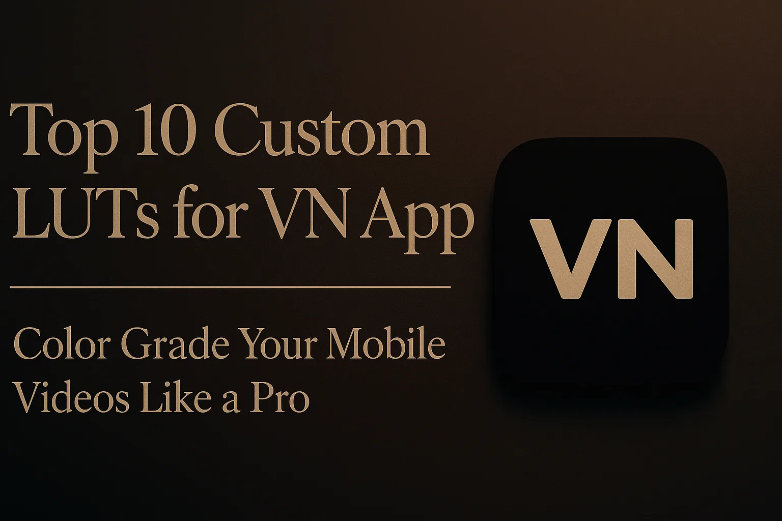 Top 10 Custom LUTs