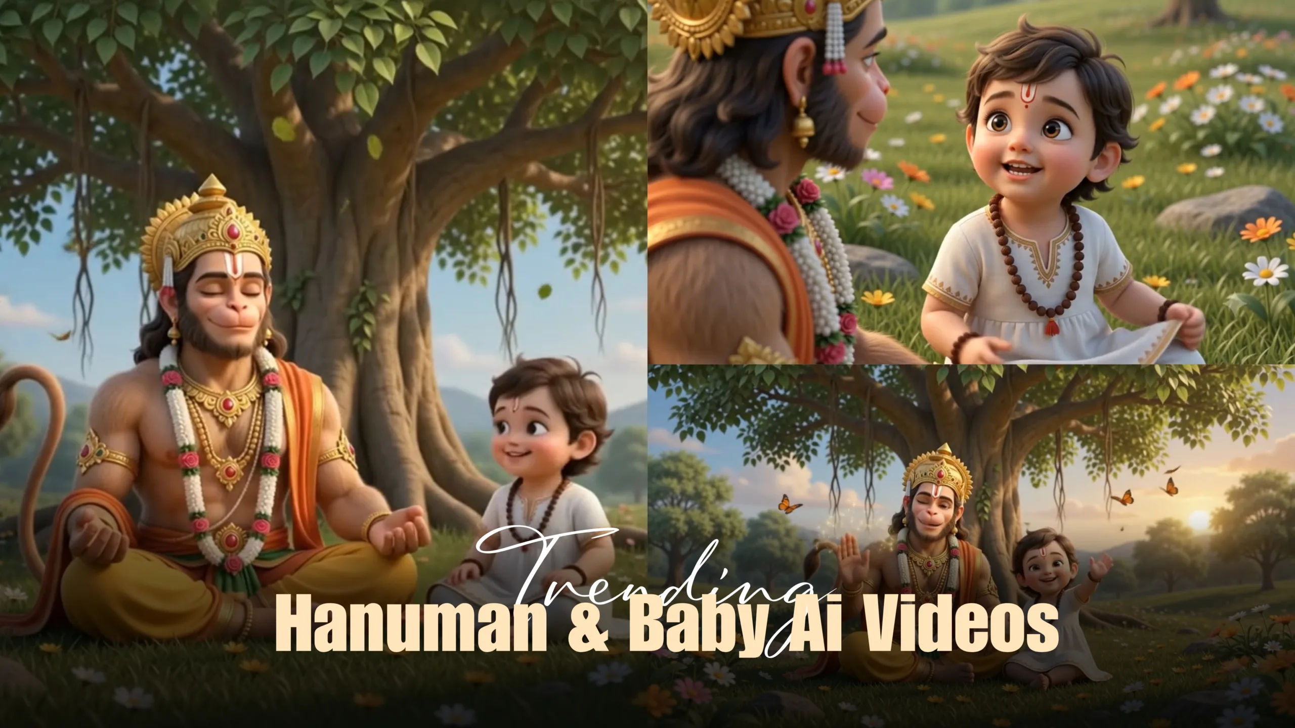 Hanuman & Cute Baby AI Videos