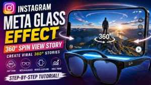 Instagram Meta Glass Effect