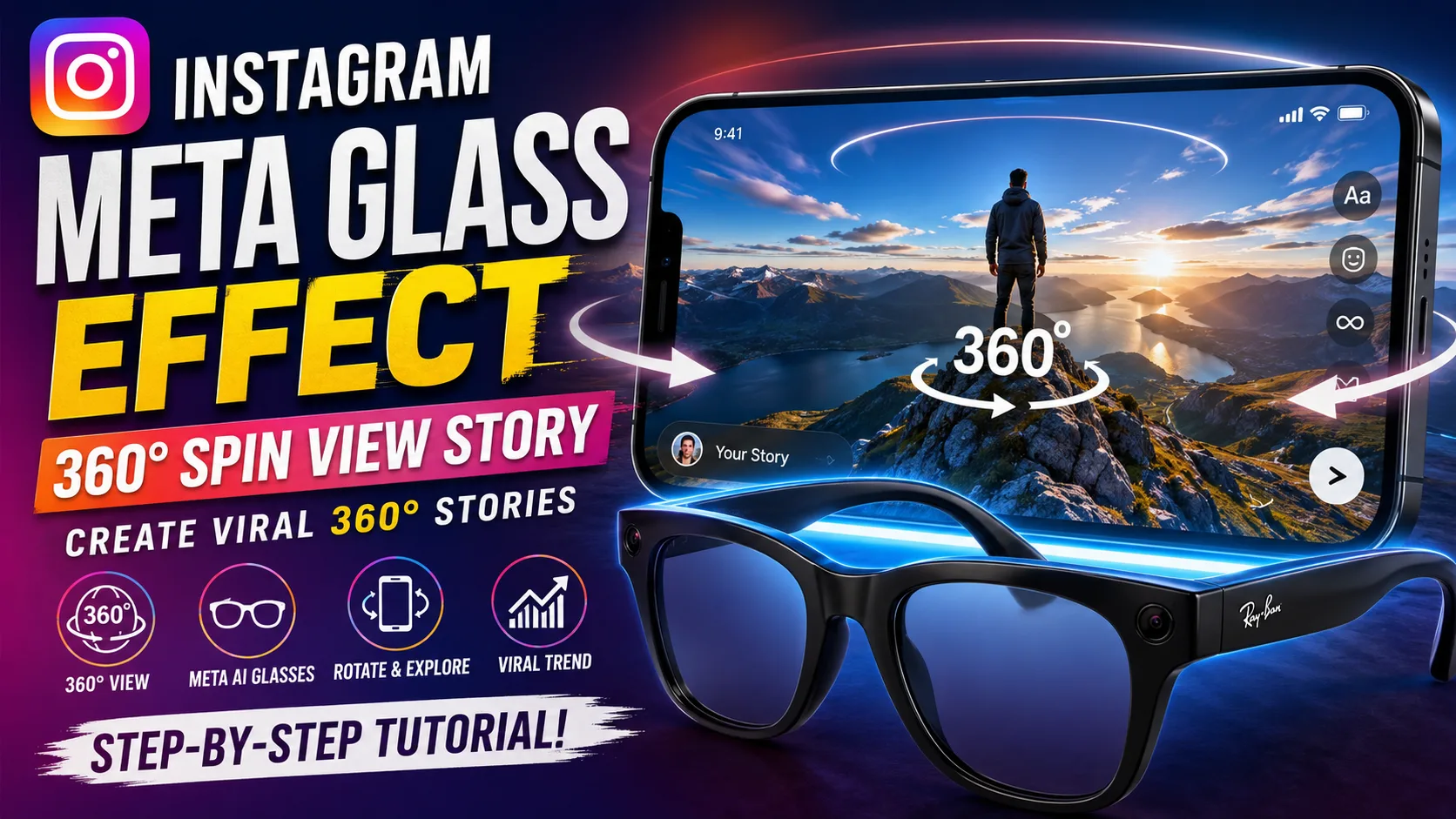 Instagram Meta Glass Effect