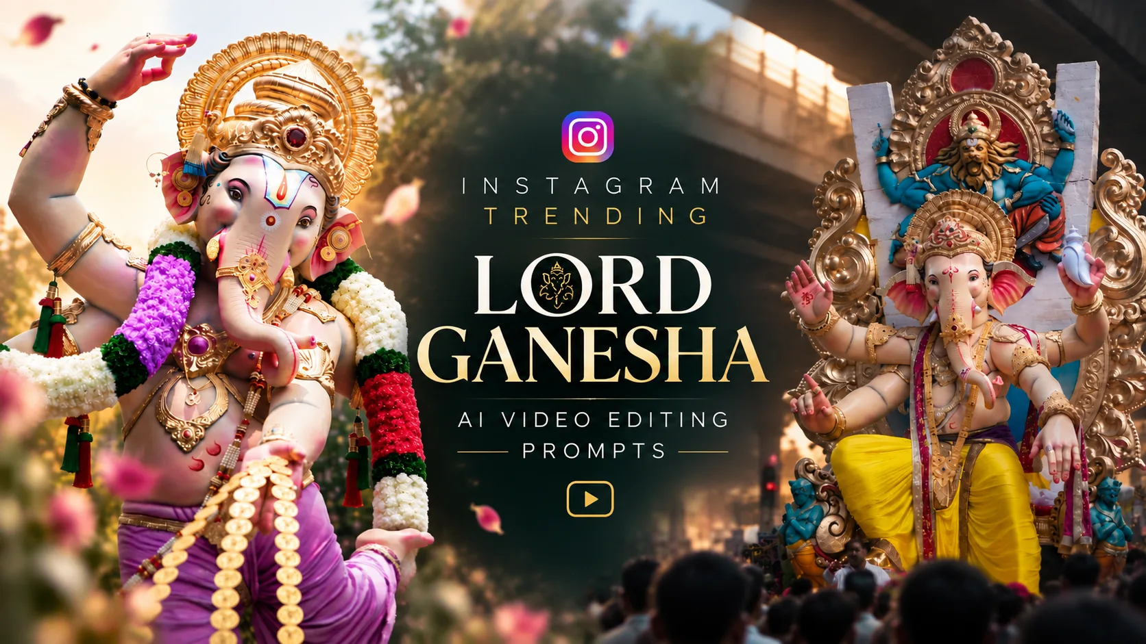 AI Prompts to Animate Lord Ganesha Images into Cinematic Videos